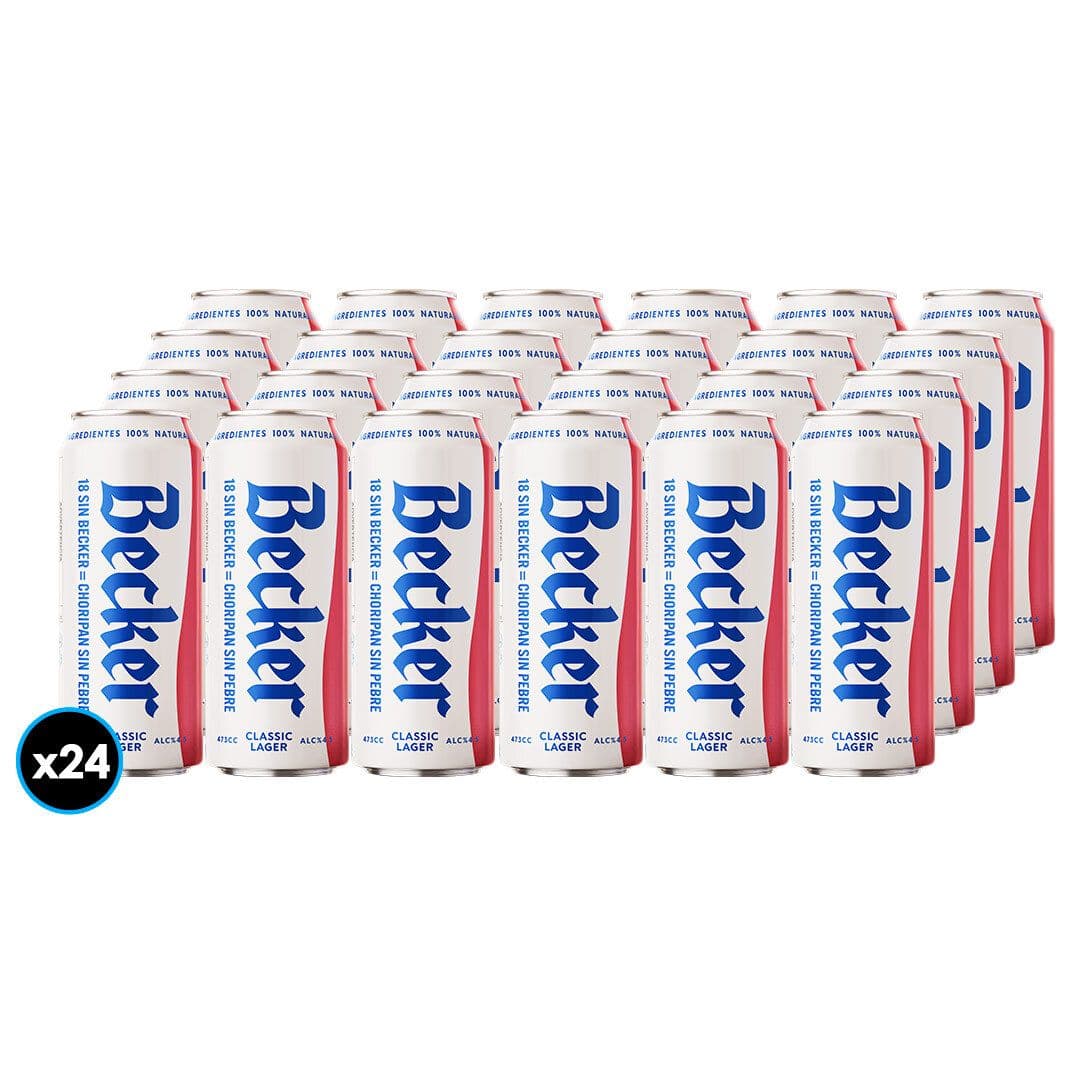 24x Cervezas Becker en Latas 473cc_1