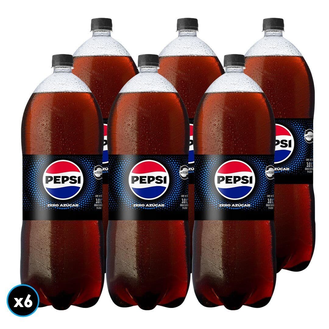 6x Bebida Pepsi Zero 3 Litros_1