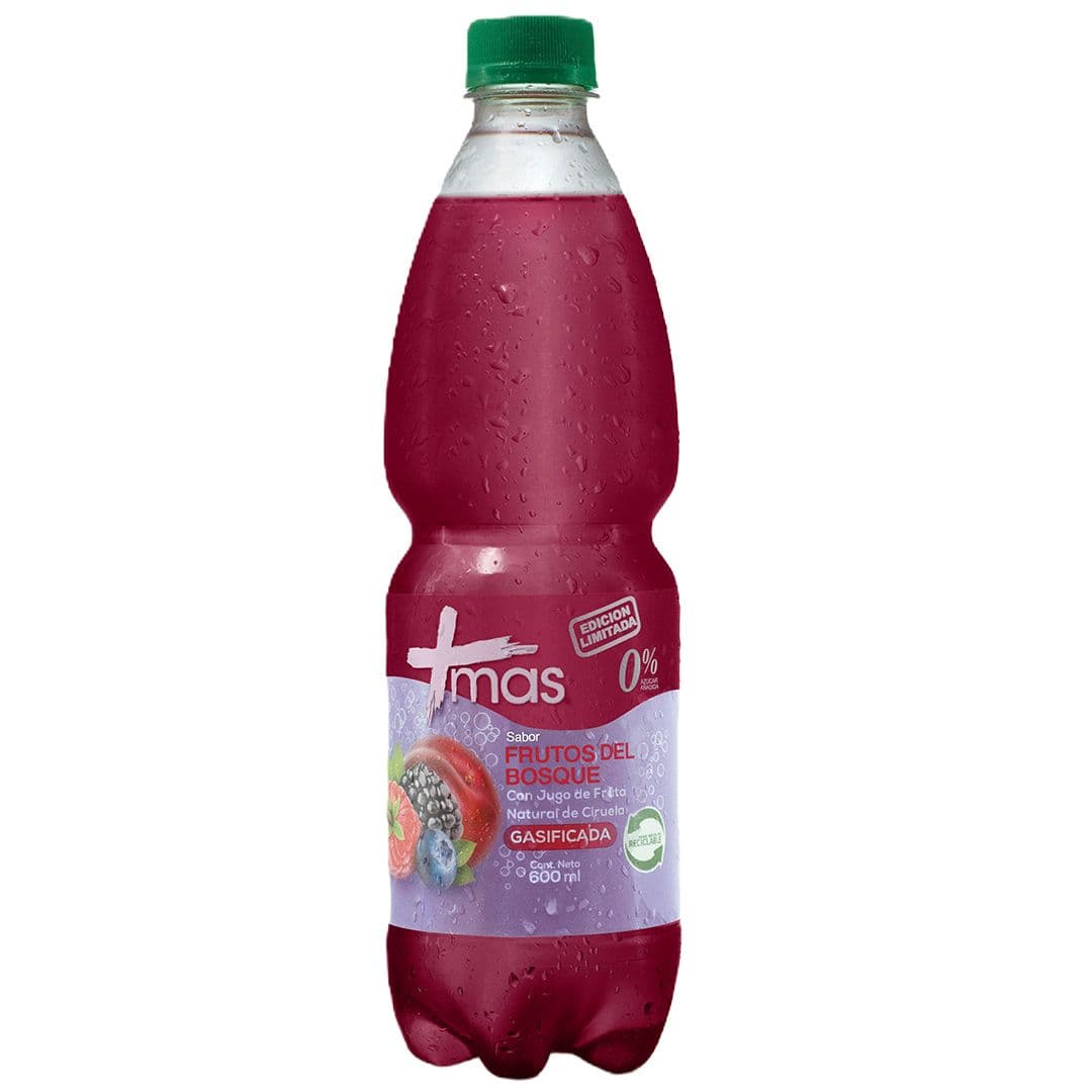 Agua Mas Frutos del Bosque Con Gas 600cc_1