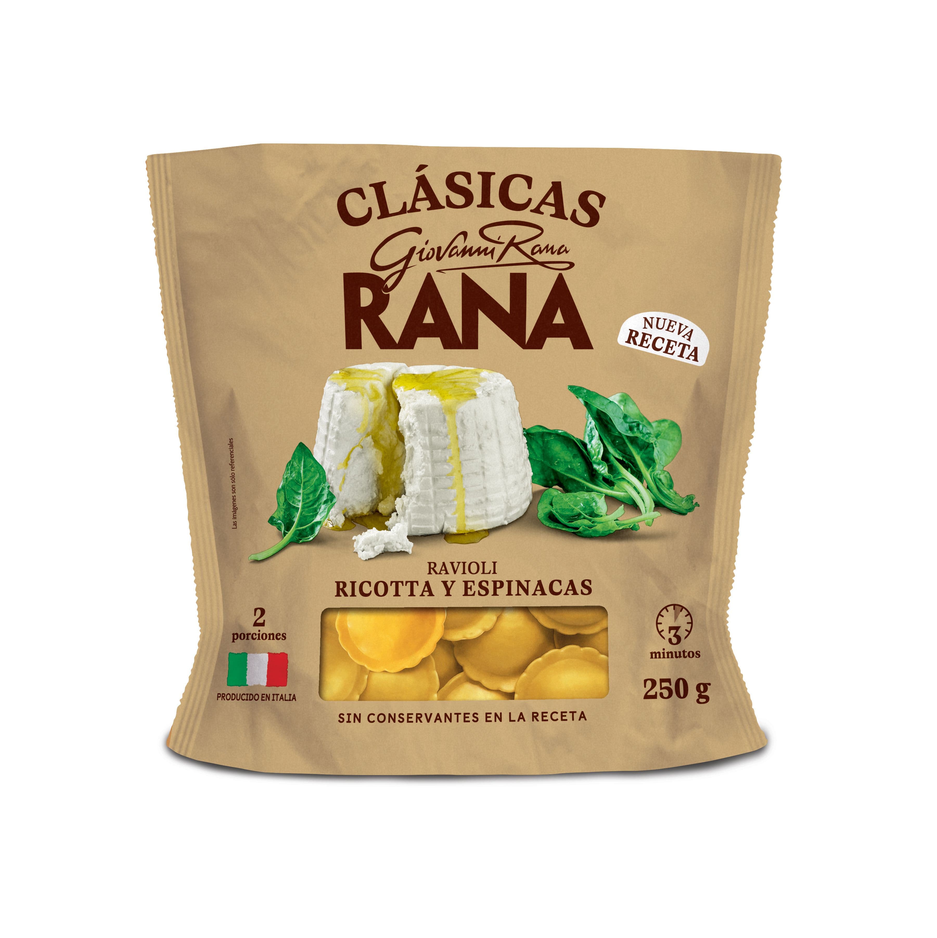 Pasta Rana Ravioli Ricotta y espinacas 250g_1
