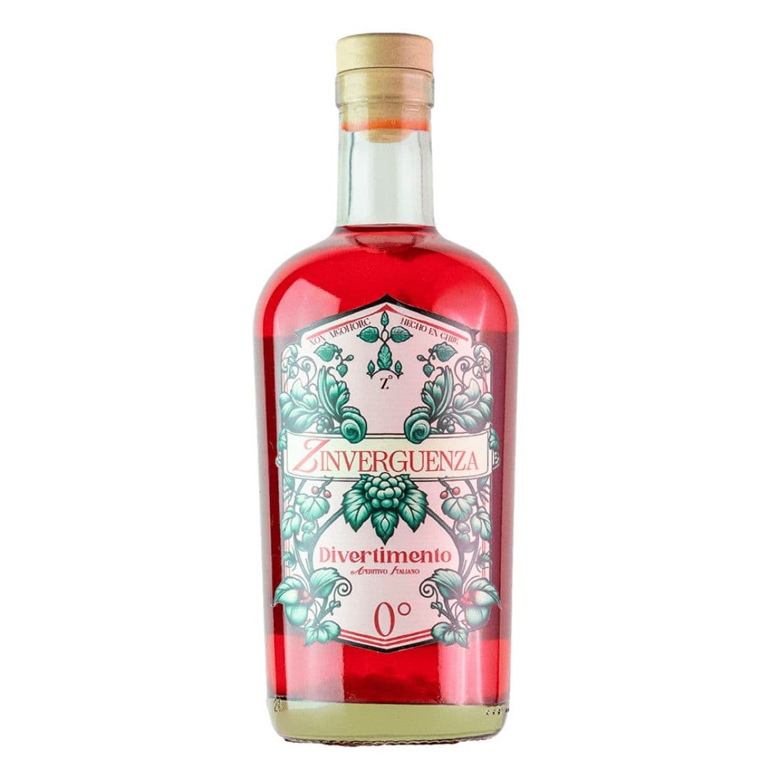 Licor Zinverguenza Aperitivo Italiano Sin Alcohol 750cc_1