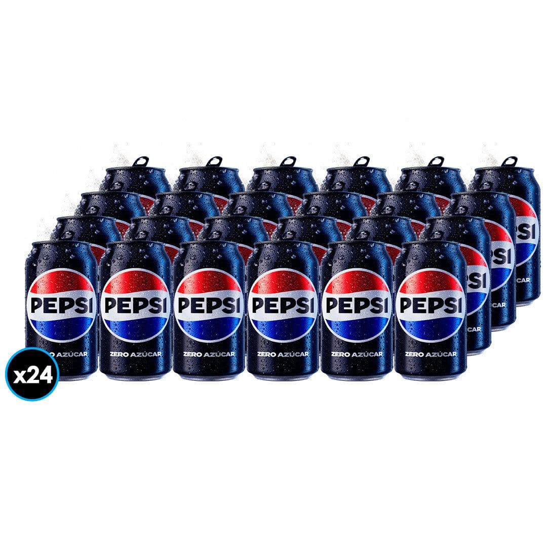 24x Bebidas Pepsi Zero Lata 350cc_1
