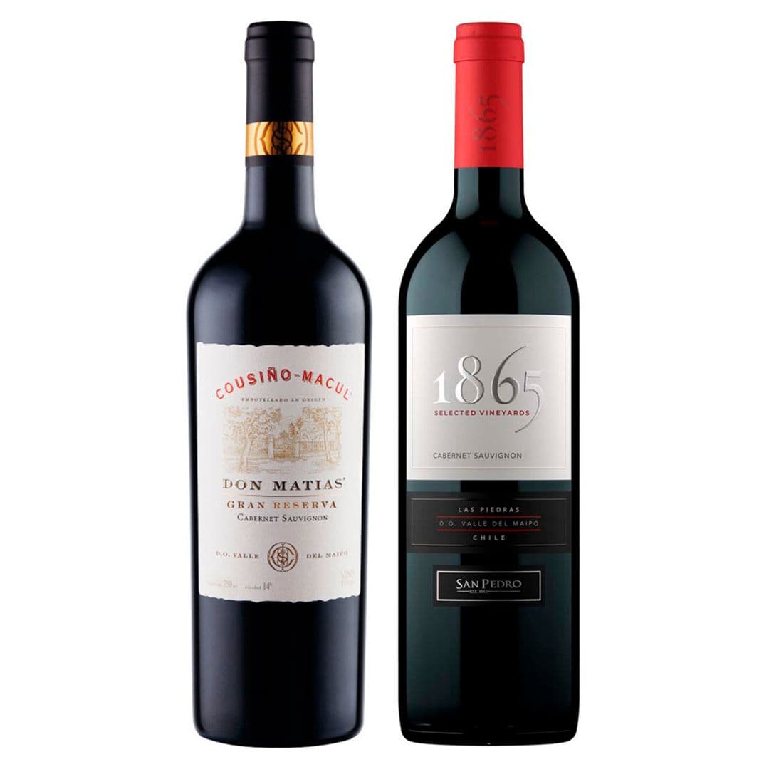 PACK CS: 1x Vino Cousiño Macul Don Matías Gran Reserva Cabernet Sauvignon 750cc + 1x Vino 1865 Single Vineyard Cabernet Sauvignon 750cc_1