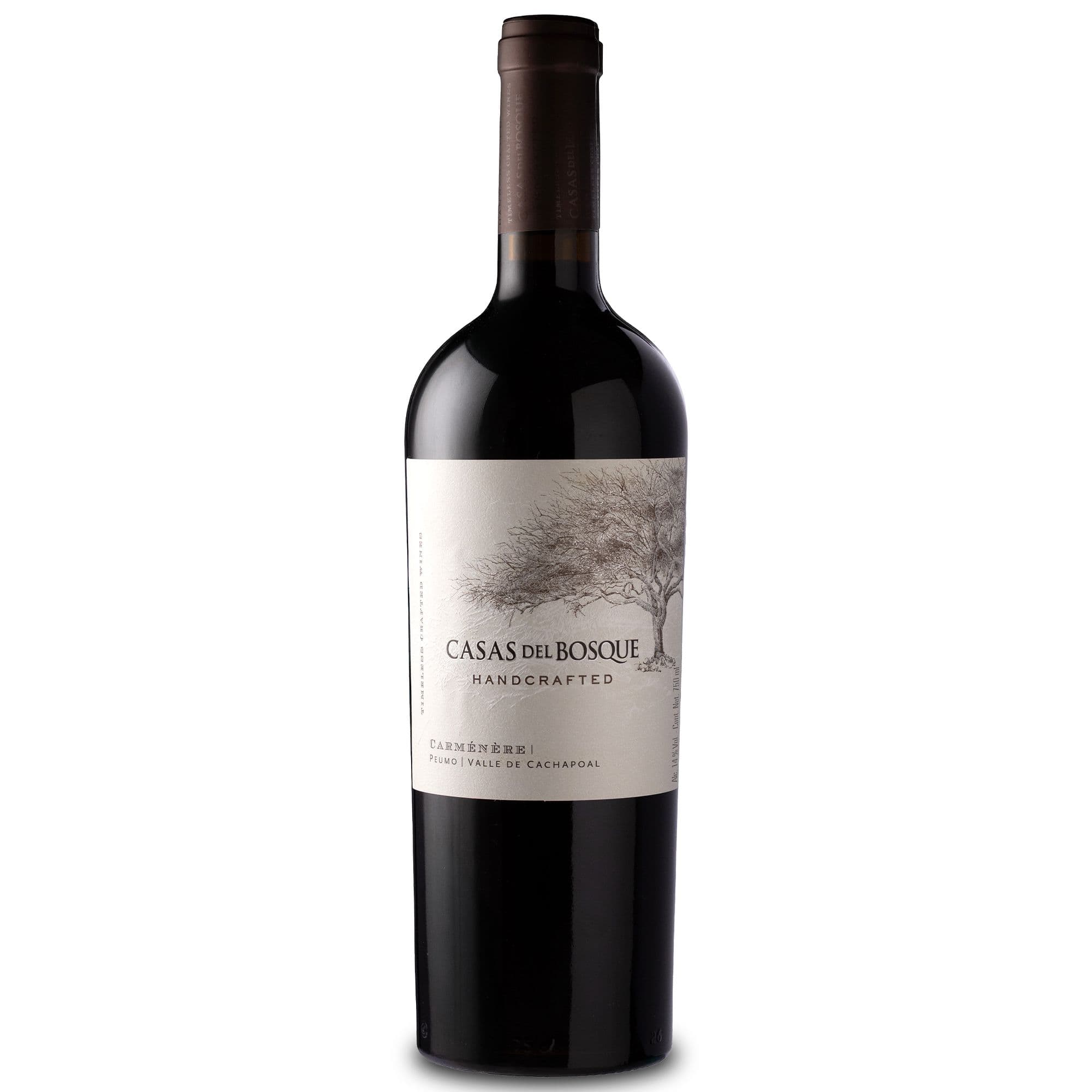 Vino Casas del Bosque Handcrafted Carmenere 750cc_1