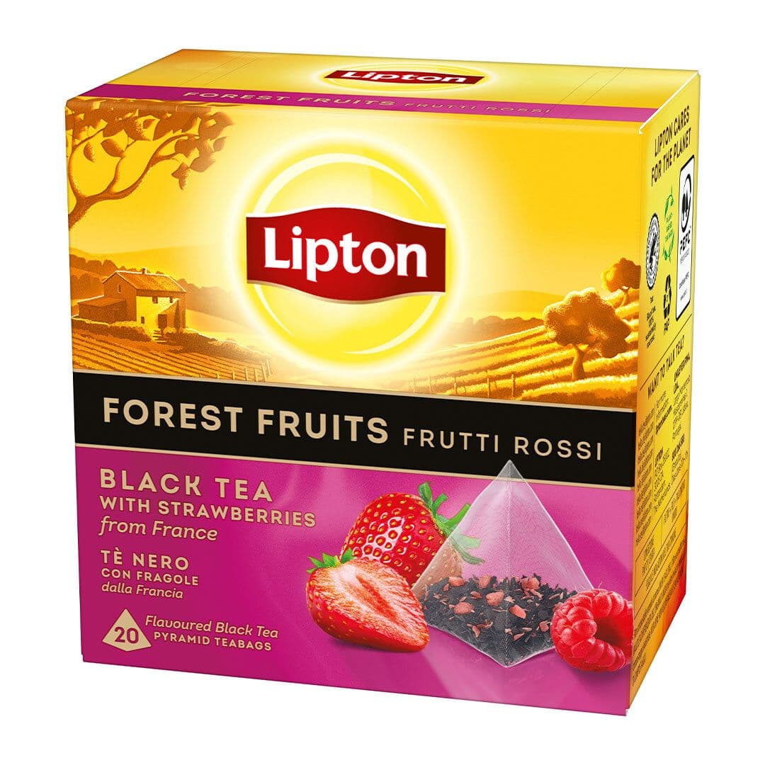 Té Lipton Pirámides Frutos Rojos 20 Bolsitas_1