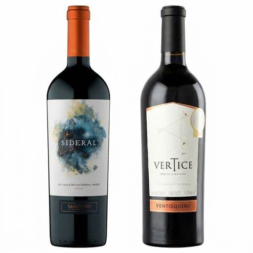 DUO SIDERAL - VENTISQUERO: 1x Vino Sideral Blend 750cc + 1x Vino Ventisquero Vertice 750cc_1