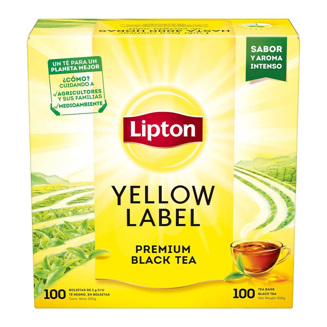 Té Lipton Yellow Label 100 Bolsitas_1