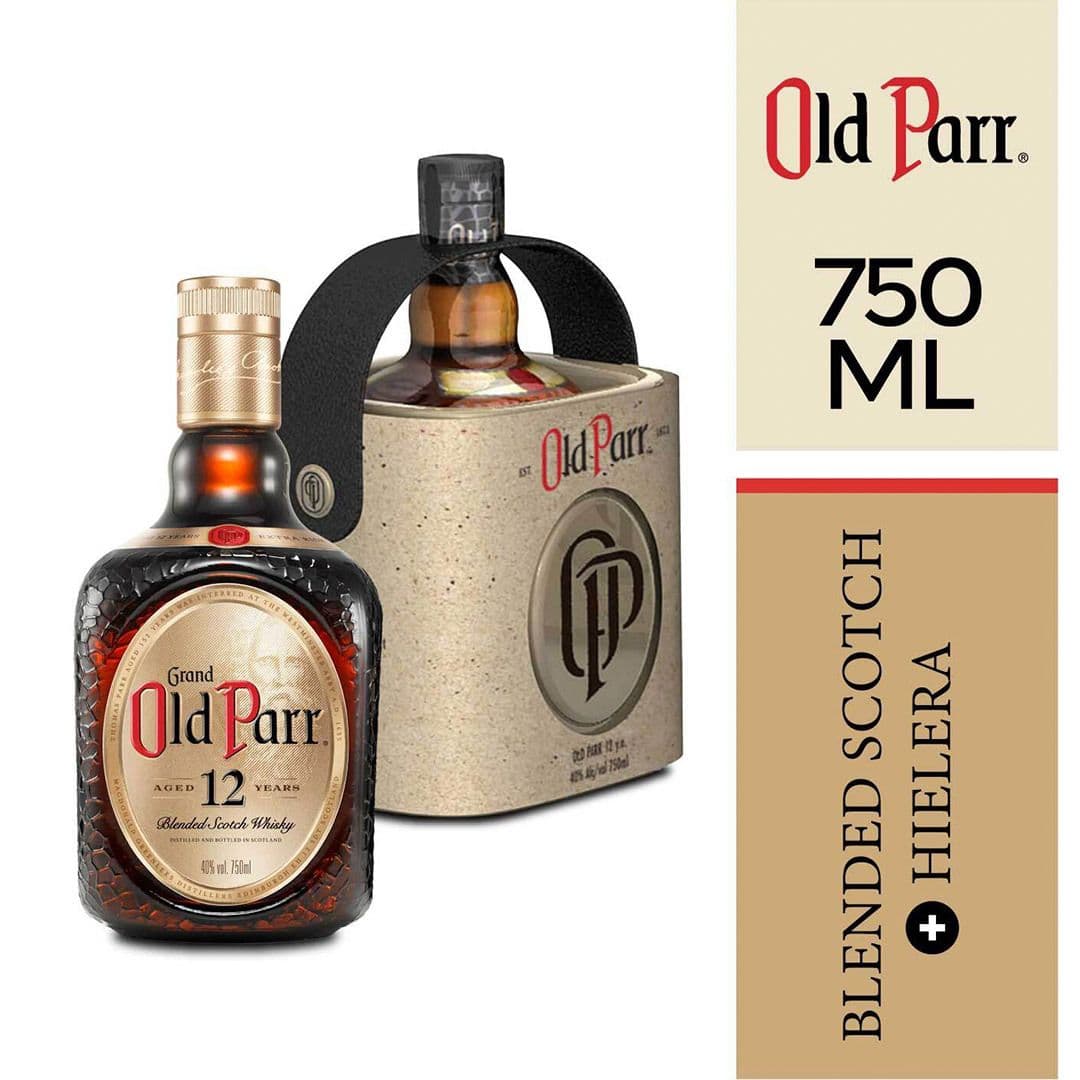 KIT WHISKY OLD PARR 750cc + HIELERA _1