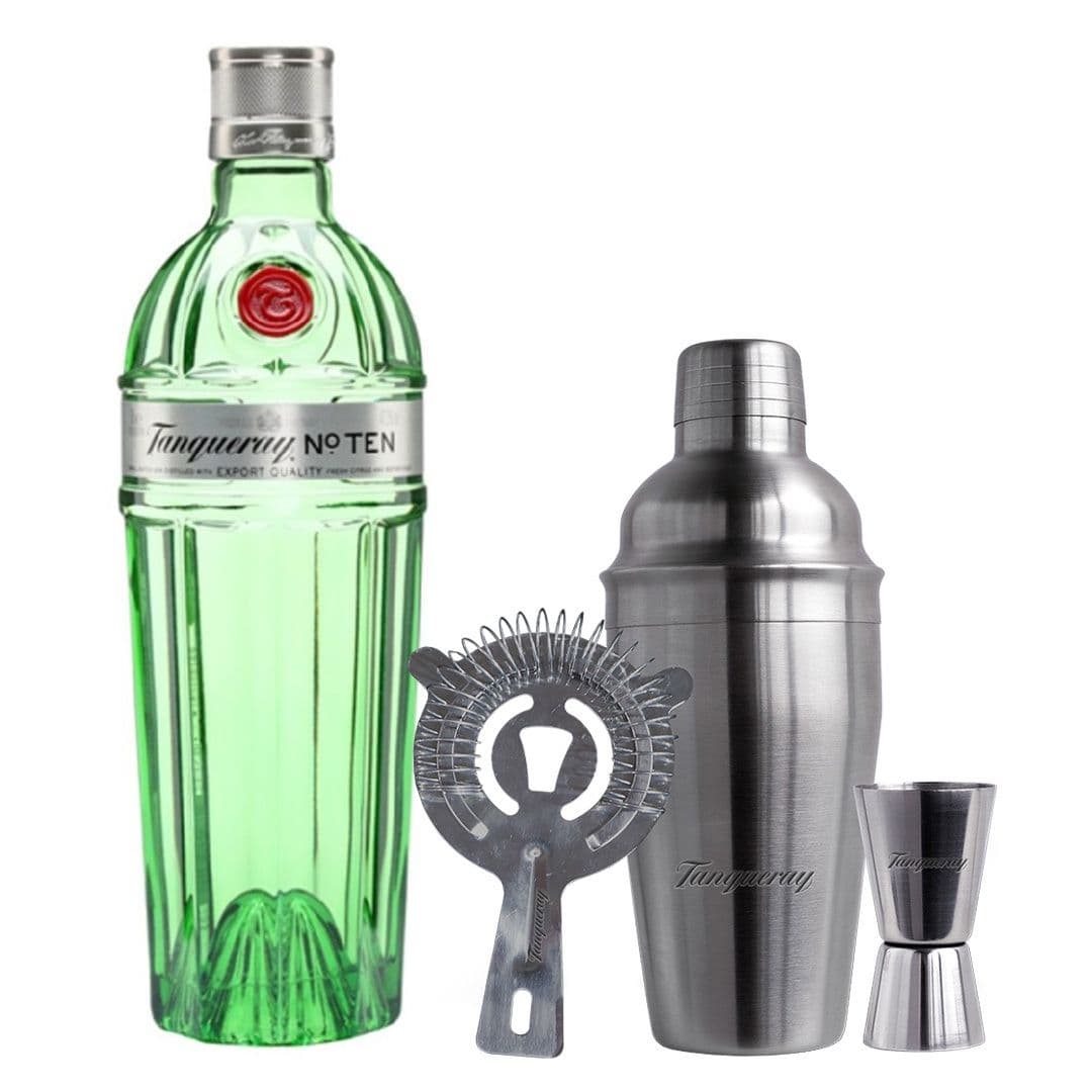PACK TANQUERAY: 1X Gin Tanqueray N°10 750cc + 1X Coctelera Tanqueray_1