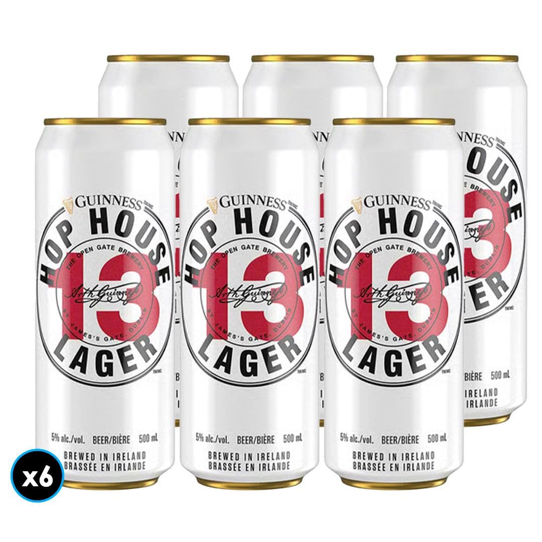 6x Cerveza Guinness Hop House Lager Lata 473cc_1