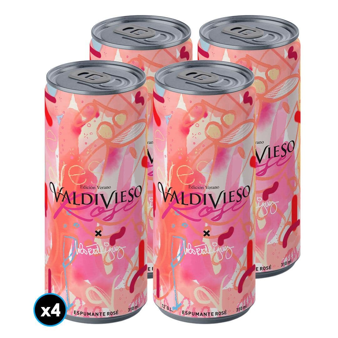 4x Espumante Valdivieso Brut Rosé en Lata 310cc_1