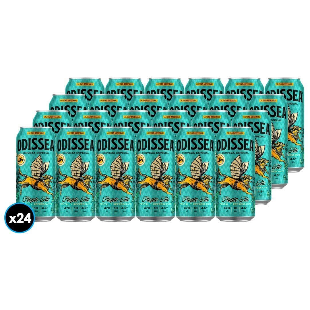 24x Cerveza Odissea Tropic Ale Lata 470cc_1