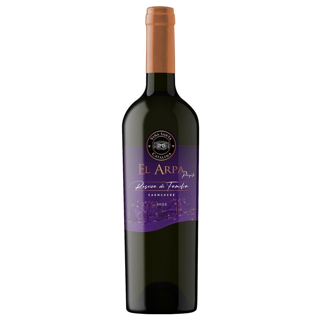 Vino Santa Catalina El Arpa Reserva de Familia Carmenere 750cc _1