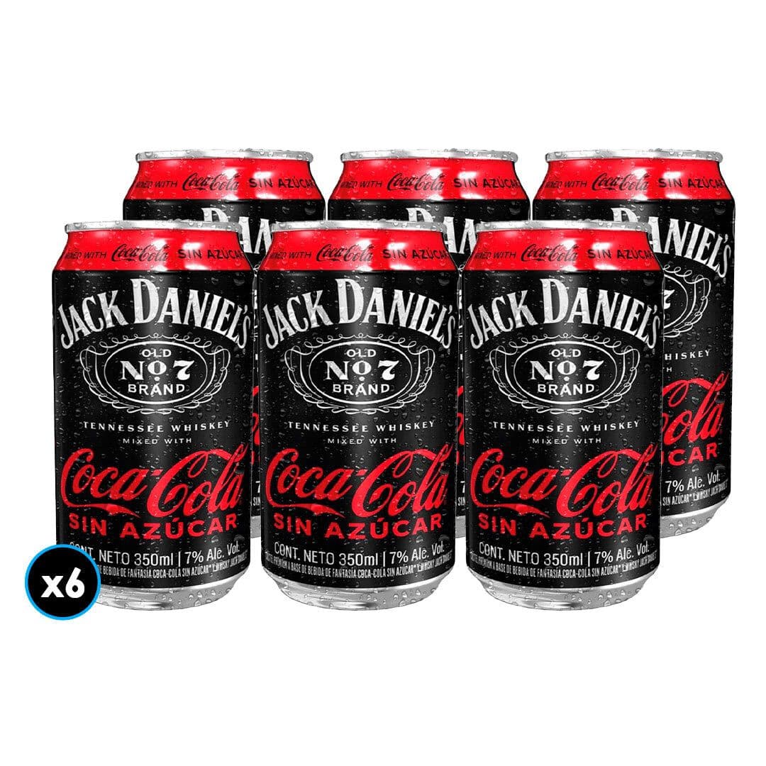 6x Jack And Coke Sin Azúcar 350cc_1