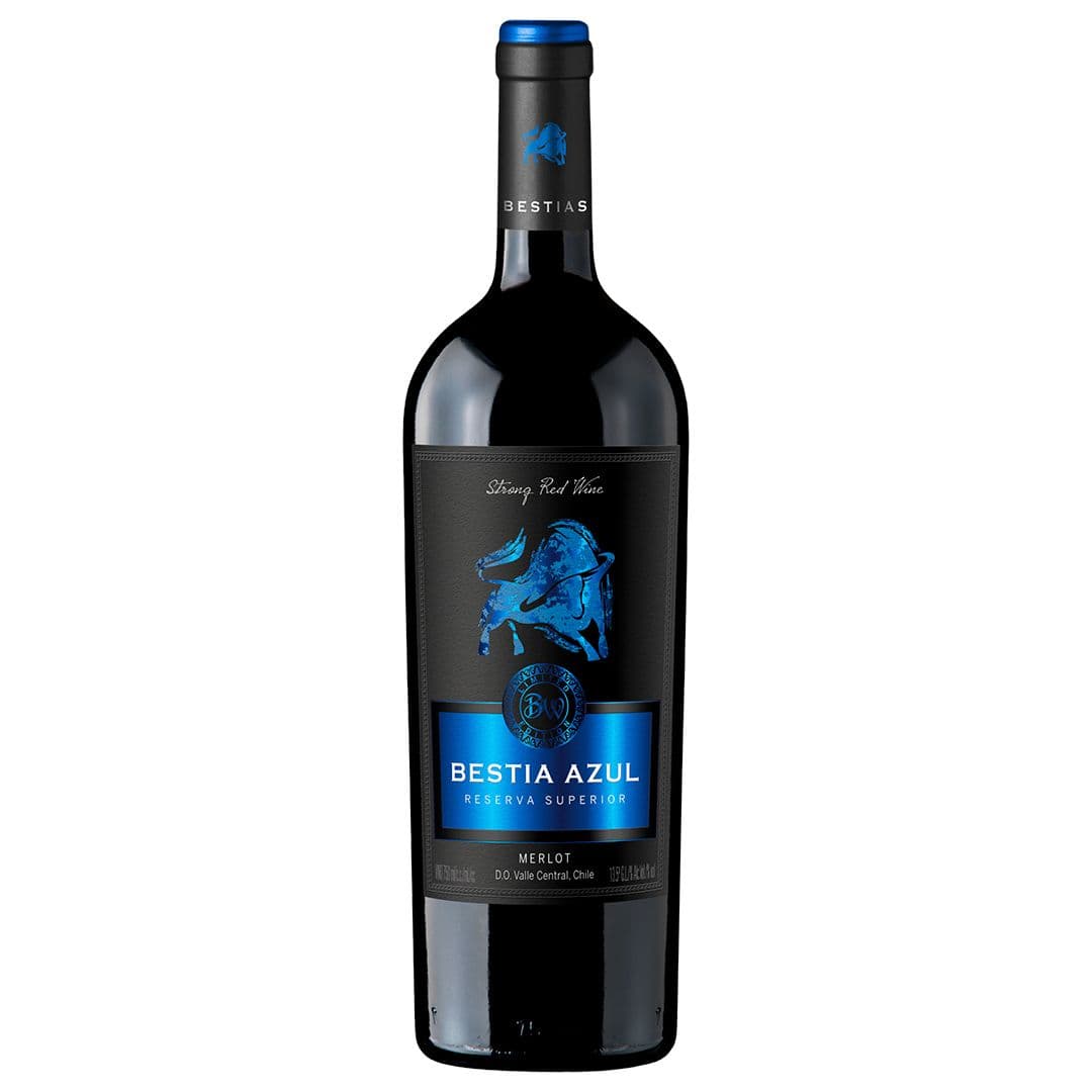 Vino Bestia Azul Merlot 750cc_1