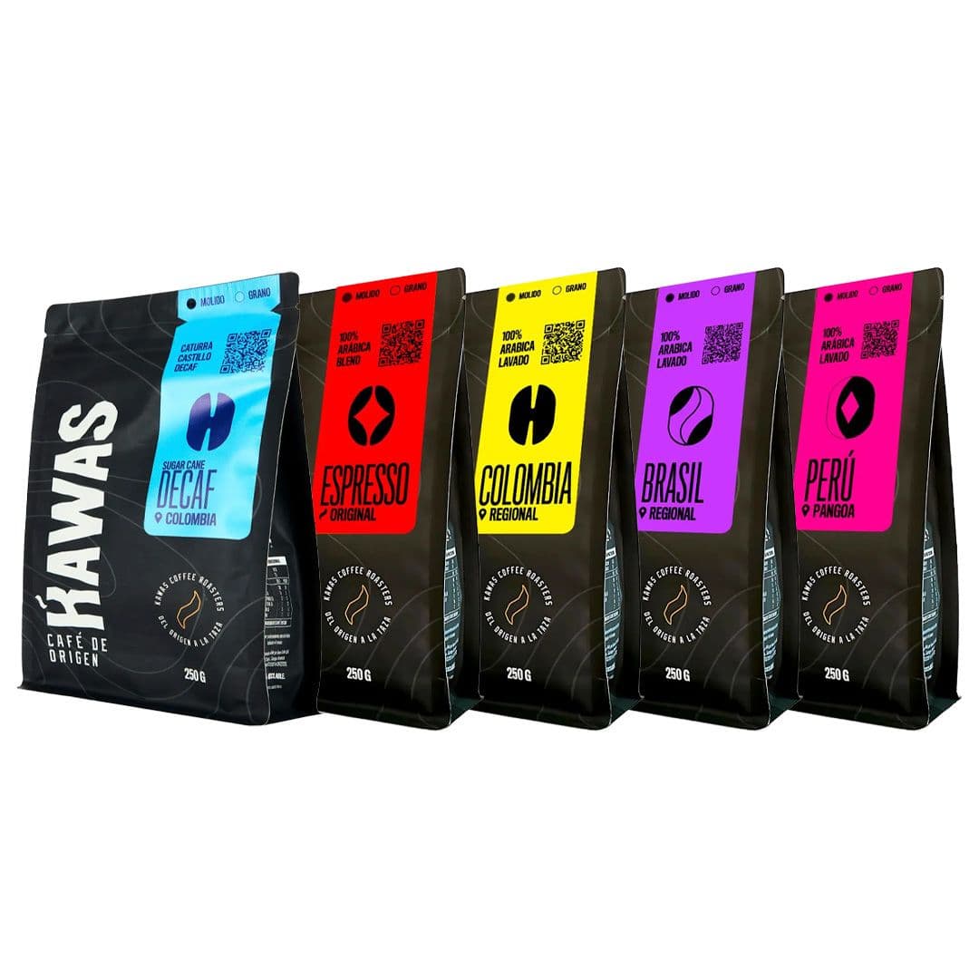 Pack Café Kawas 250 grs. Molido · 5 variedades_1