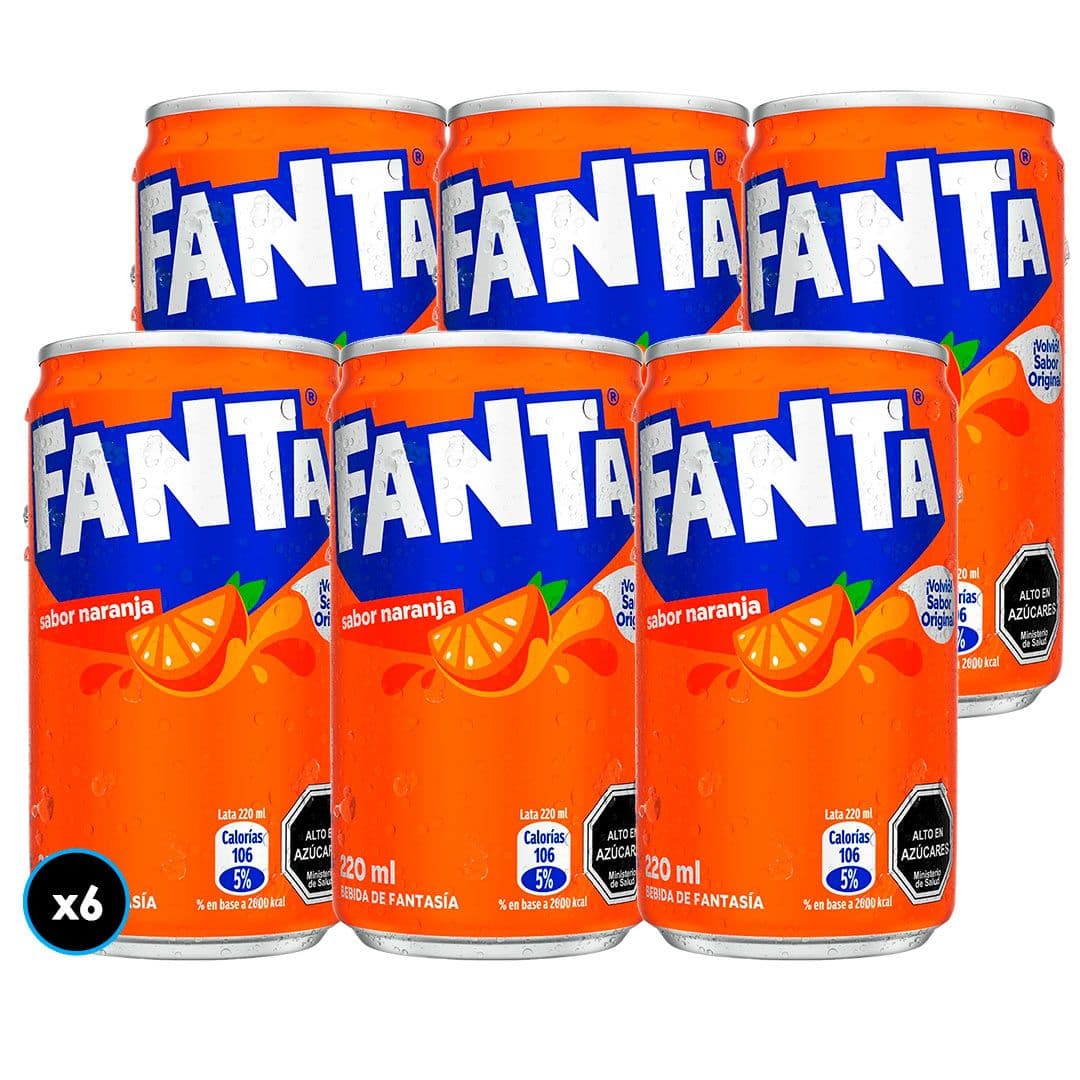 6x Bebida Fanta Lata 220cc_1