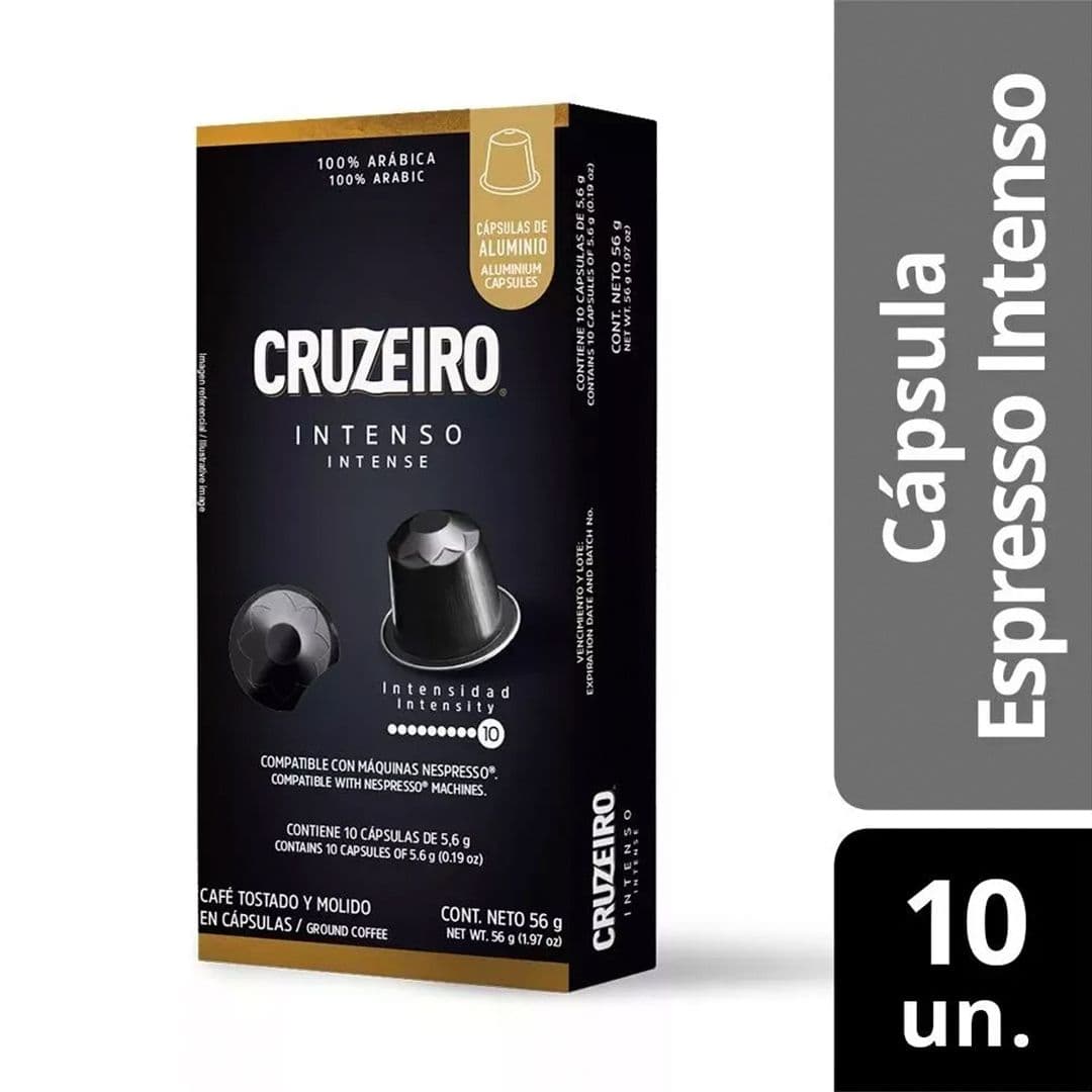 Cápsulas de Café Cruzeiro Intenso Nespresso® Compatible (10 Unidades)_1