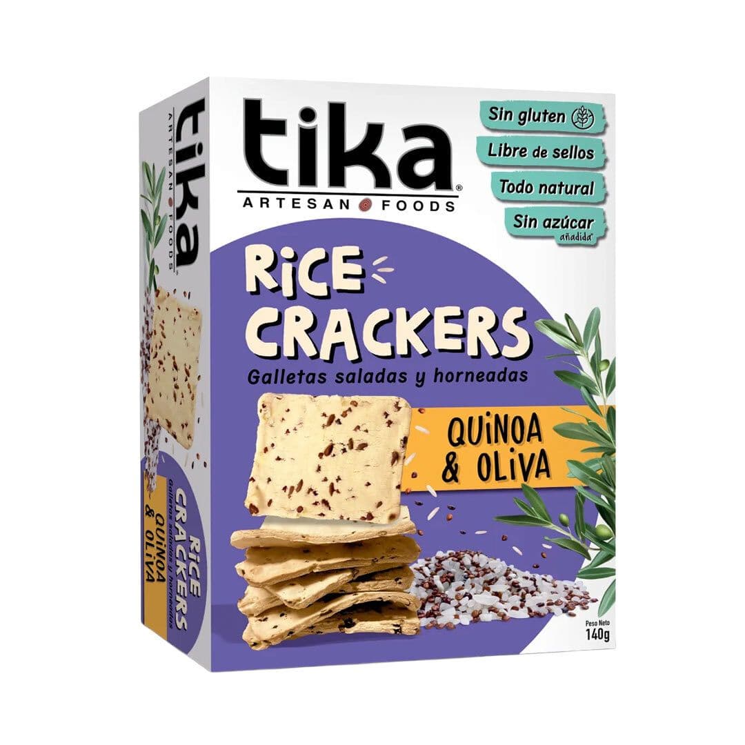Galletas Tika Crackers Quinoa Oliva 140 grs._1