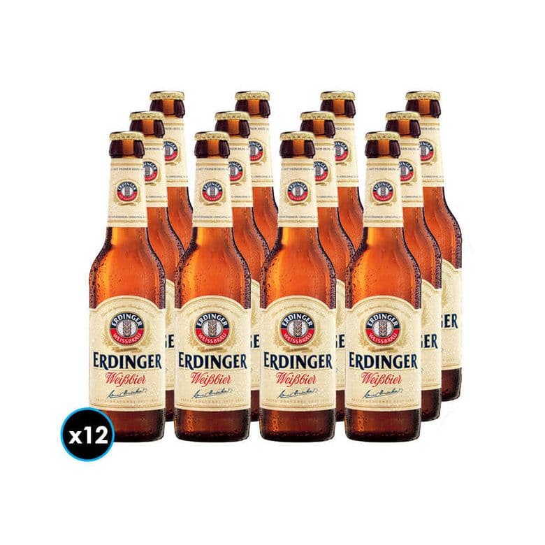 12x Cerveza Erdinger Weißbier Botella 330cc_1