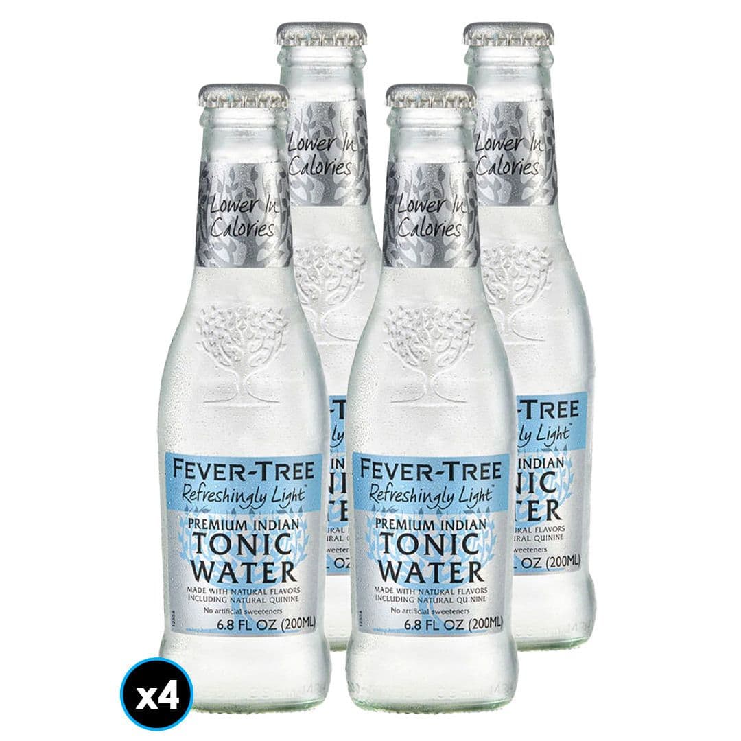 4x Agua Tónica Fever Tree Indian Naturally Light 200cc_1