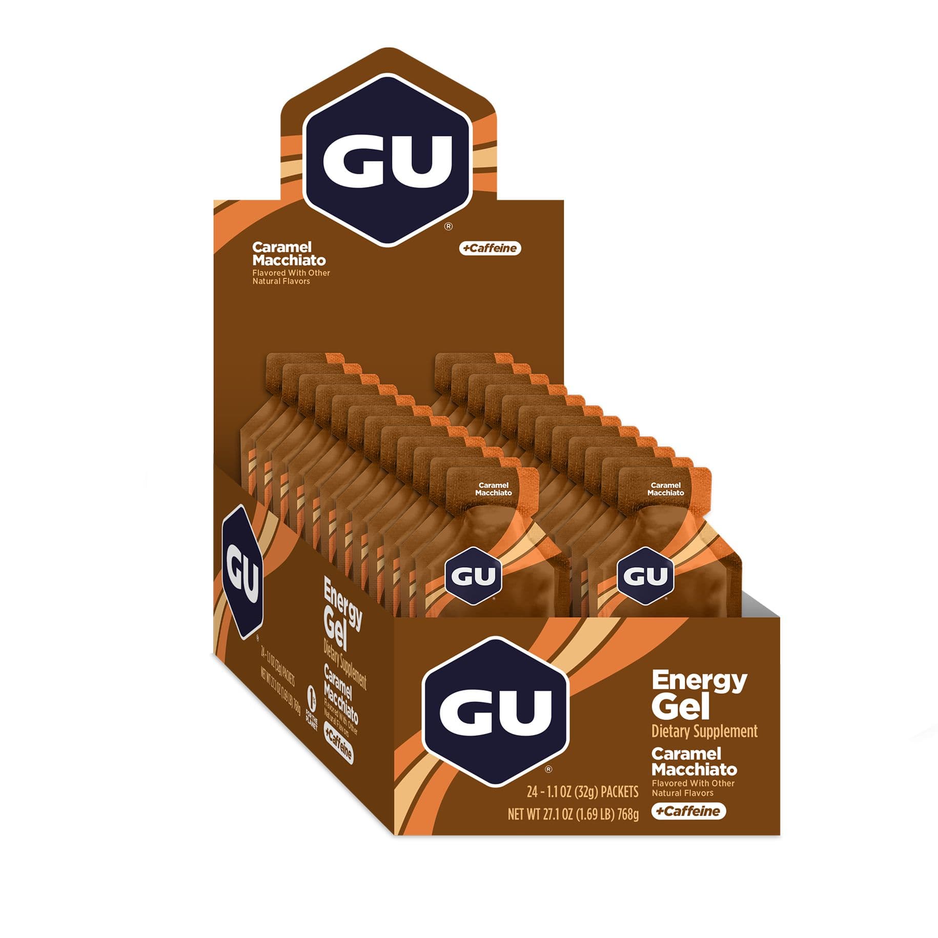 Gel Energético GU Caramel Macchiato con Cafeína 32 grs (24 unidades)._1