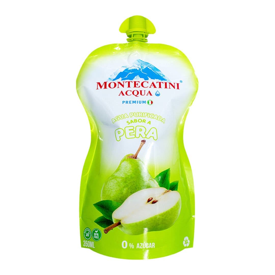 Agua Purificada Montecatini Sabor Pera Sin Gas 350cc_1