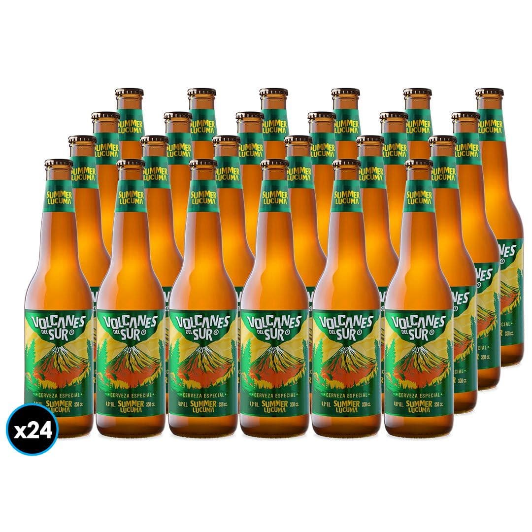 24x Cerveza Volcanes del Sur Summer Lúcuma Botella 350cc_1