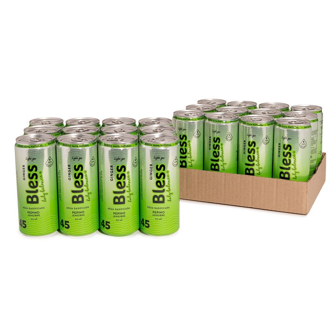 12x Agua Bless Pepino y Jengibre con Gas 310cc_1