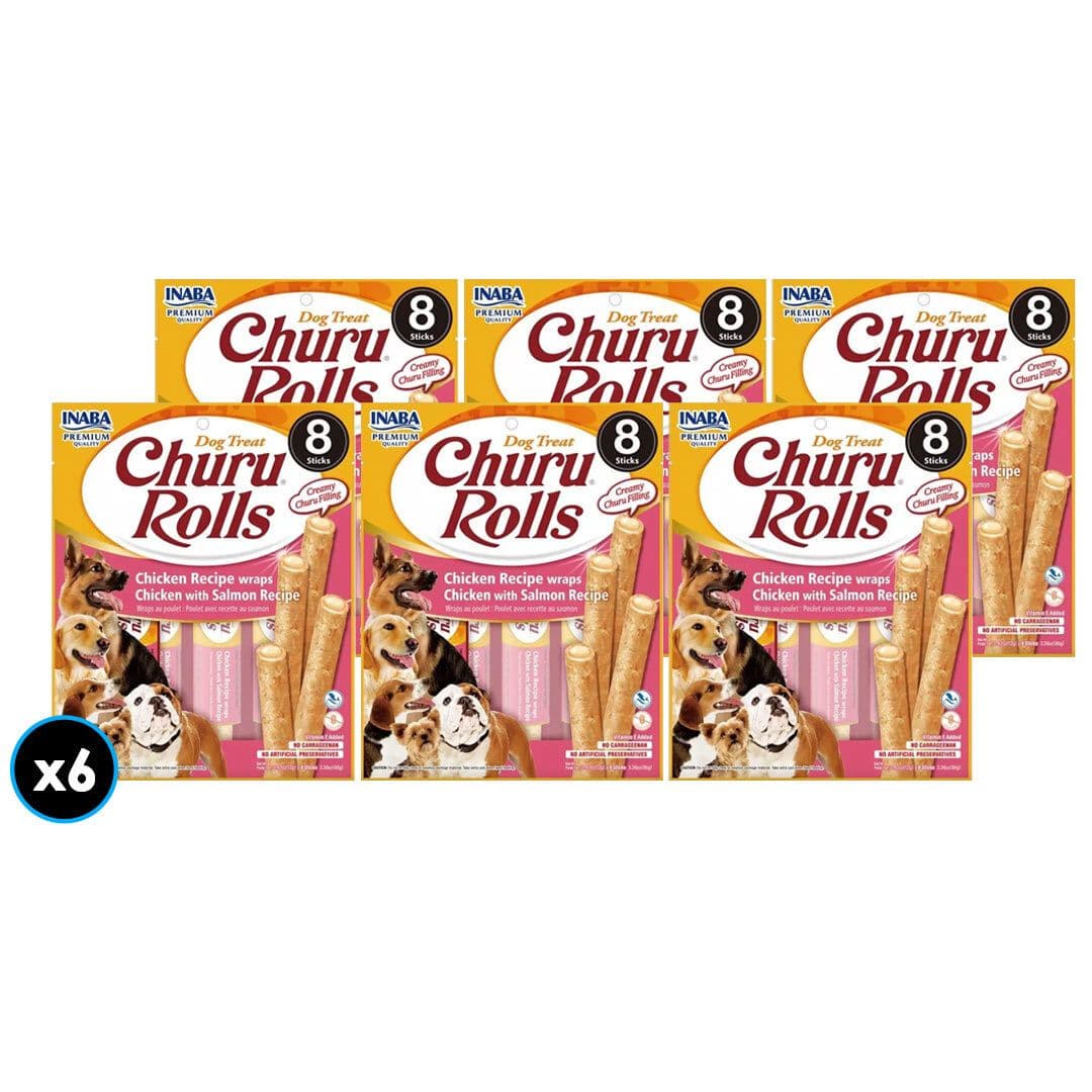 6x Snack de Perro Churu Pollo Salmon Wraps (8 Unidades)_1