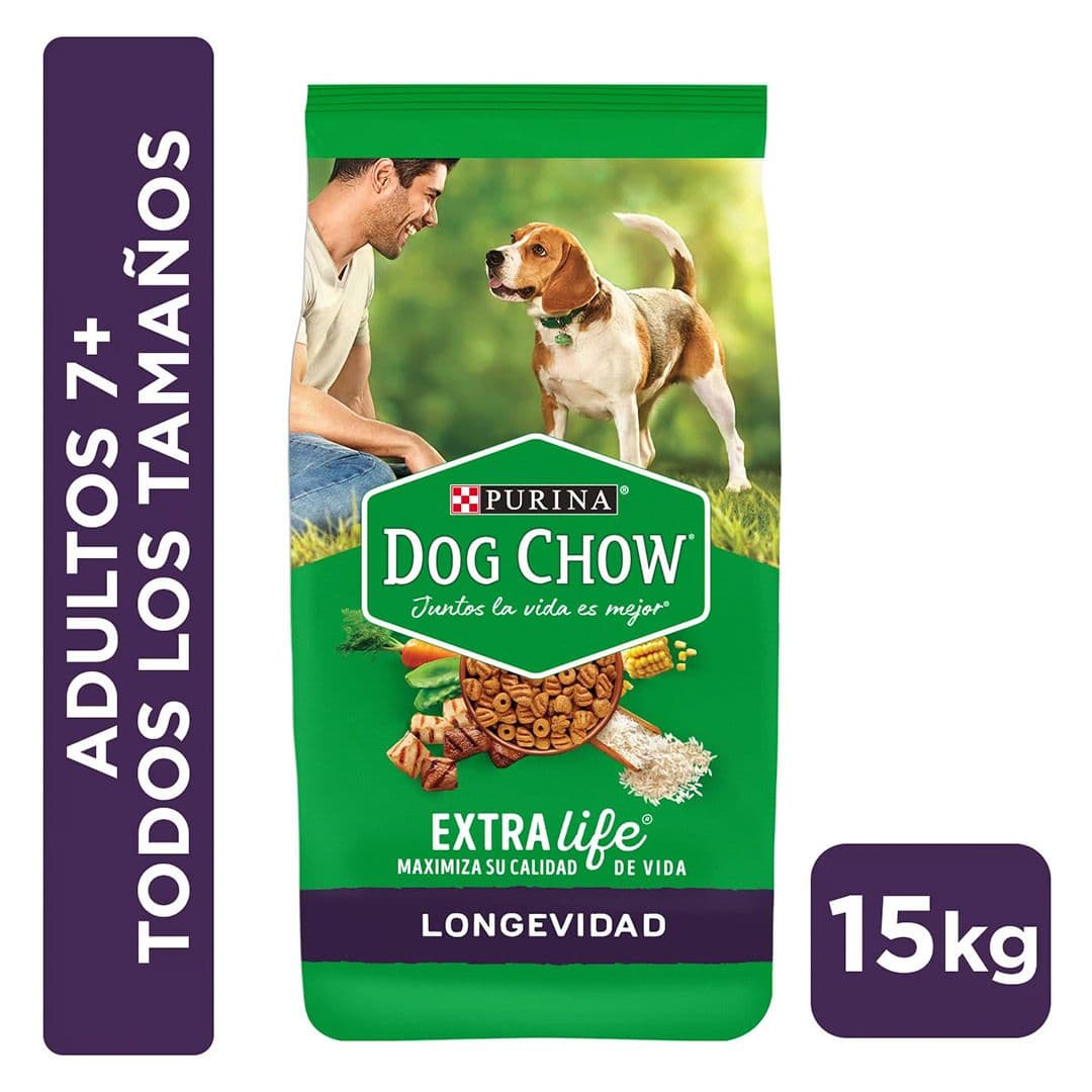 Comida de Perro Dog Chow Adultos 7+ Longevidad 15 Kg_1