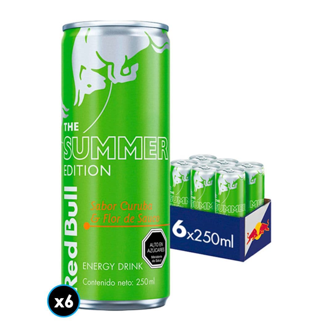 6x Bebida Energética Red Bull Flor de Sauco Summer Edition 250cc_1
