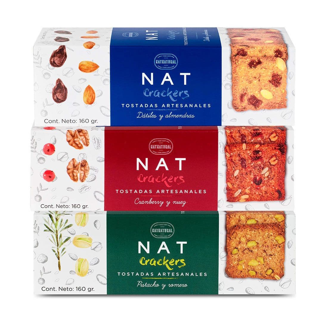 TRIO NAT CRACKERS Nº1: 3x Variedades Galletas Natcrackers_1