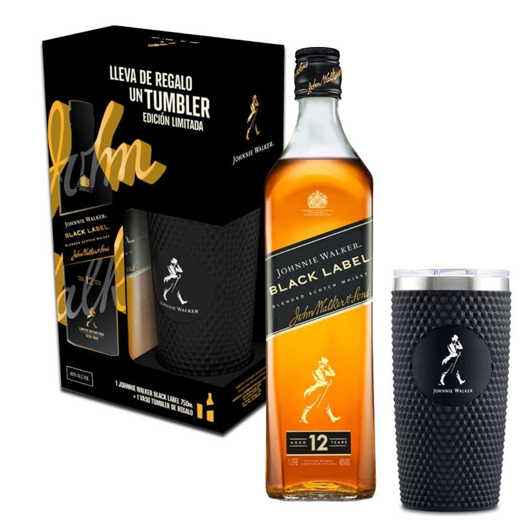 KIT Whisky Johnnie Walker Black Label 40° 750cc + Tumbler_1
