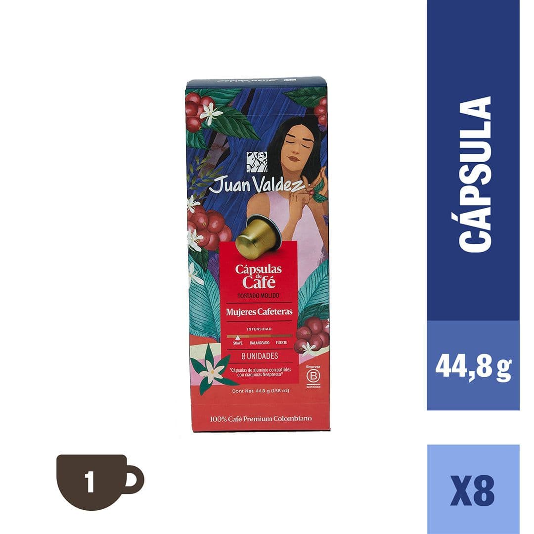 Cápsulas Café Juan Valdez Mujeres Nespresso® Compatible (8 Cápsulas)_1