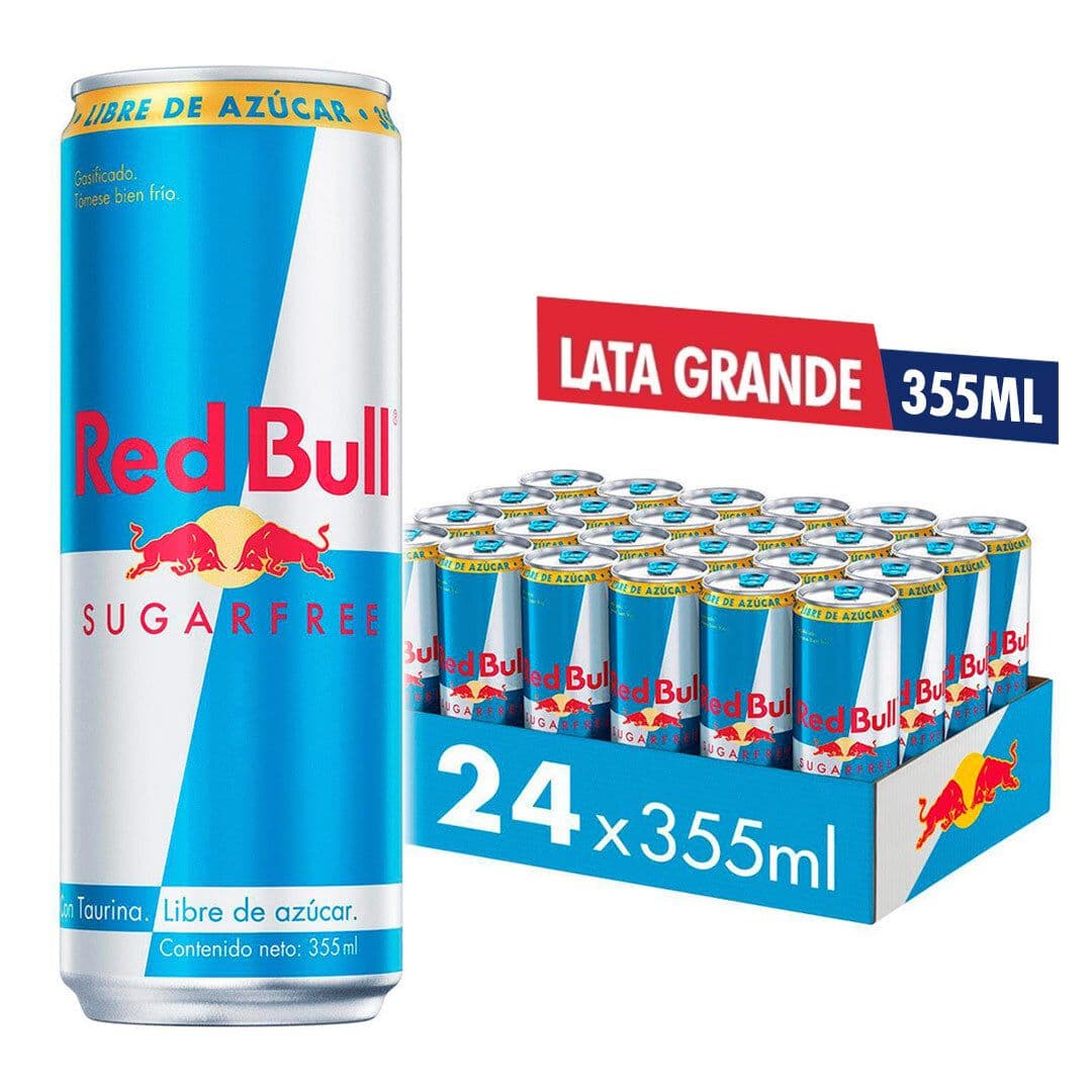 24x Bebida Energética Red Bull Sugar Free 355cc_1