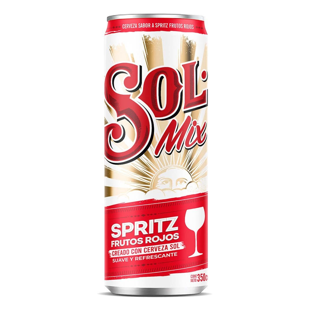 Cerveza Sol Mix Frutos Rojos 350cc 4,2°alc._1