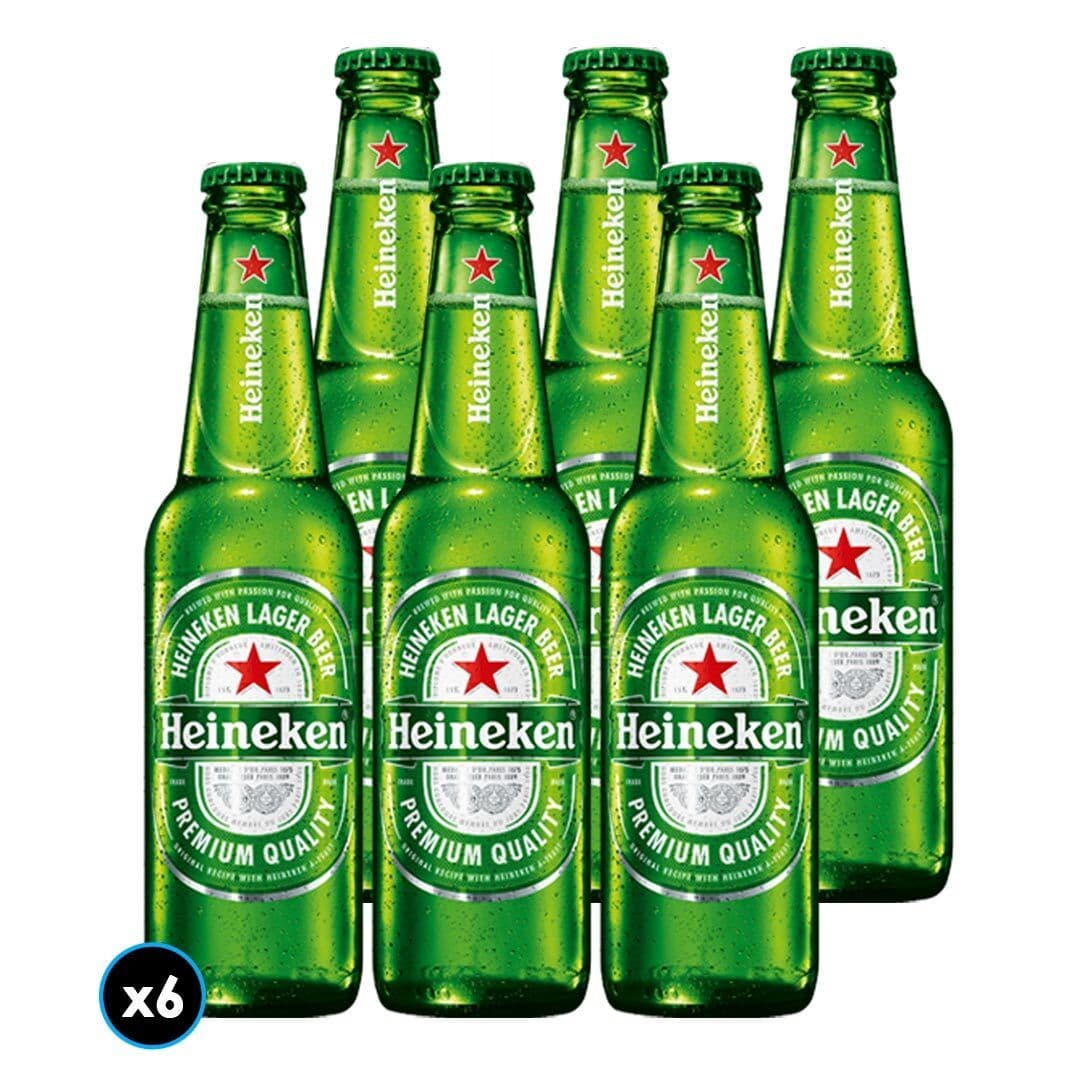 6x Cerveza Heineken en Botella 330cc_1