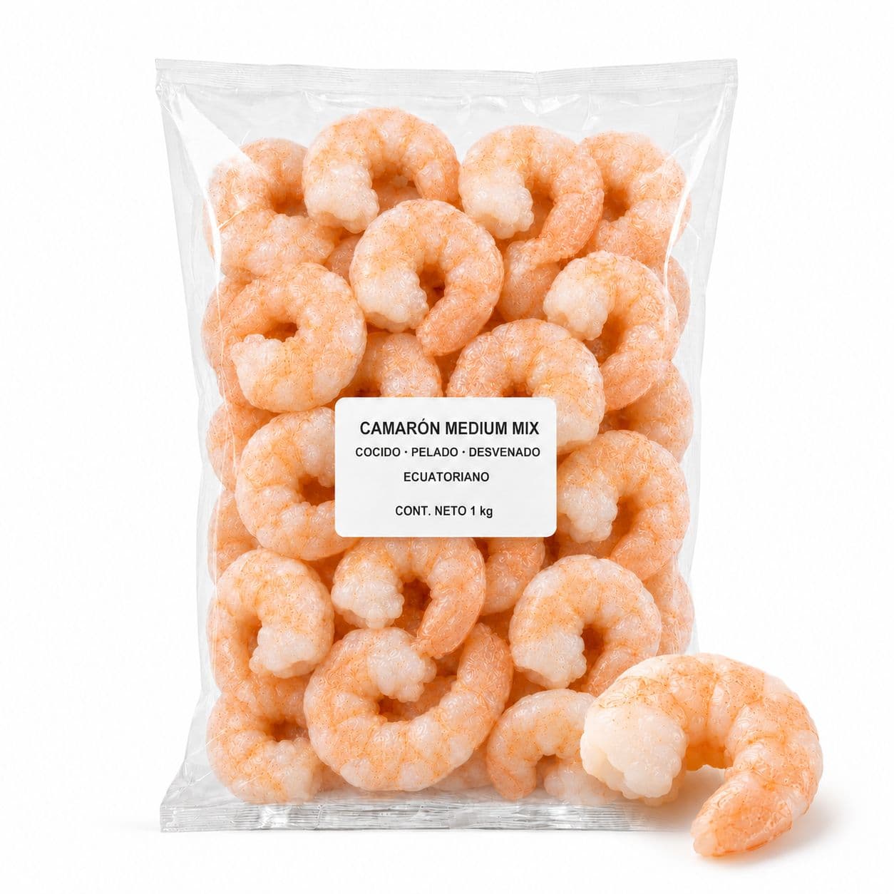 Camarón Medium Cocido Pelado Desvenado Ecuatoriano 1 kg_1