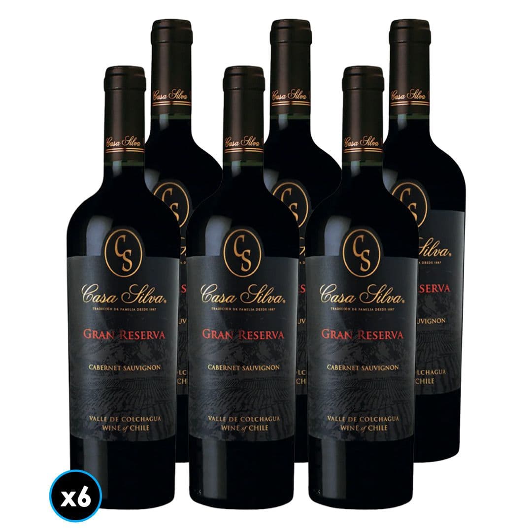 CAJA CASA SILVA GR (Cabernet Sauvignon): 6x Vino Casa Silva Gran Reserva Cabernet Sauvignon 750cc_1