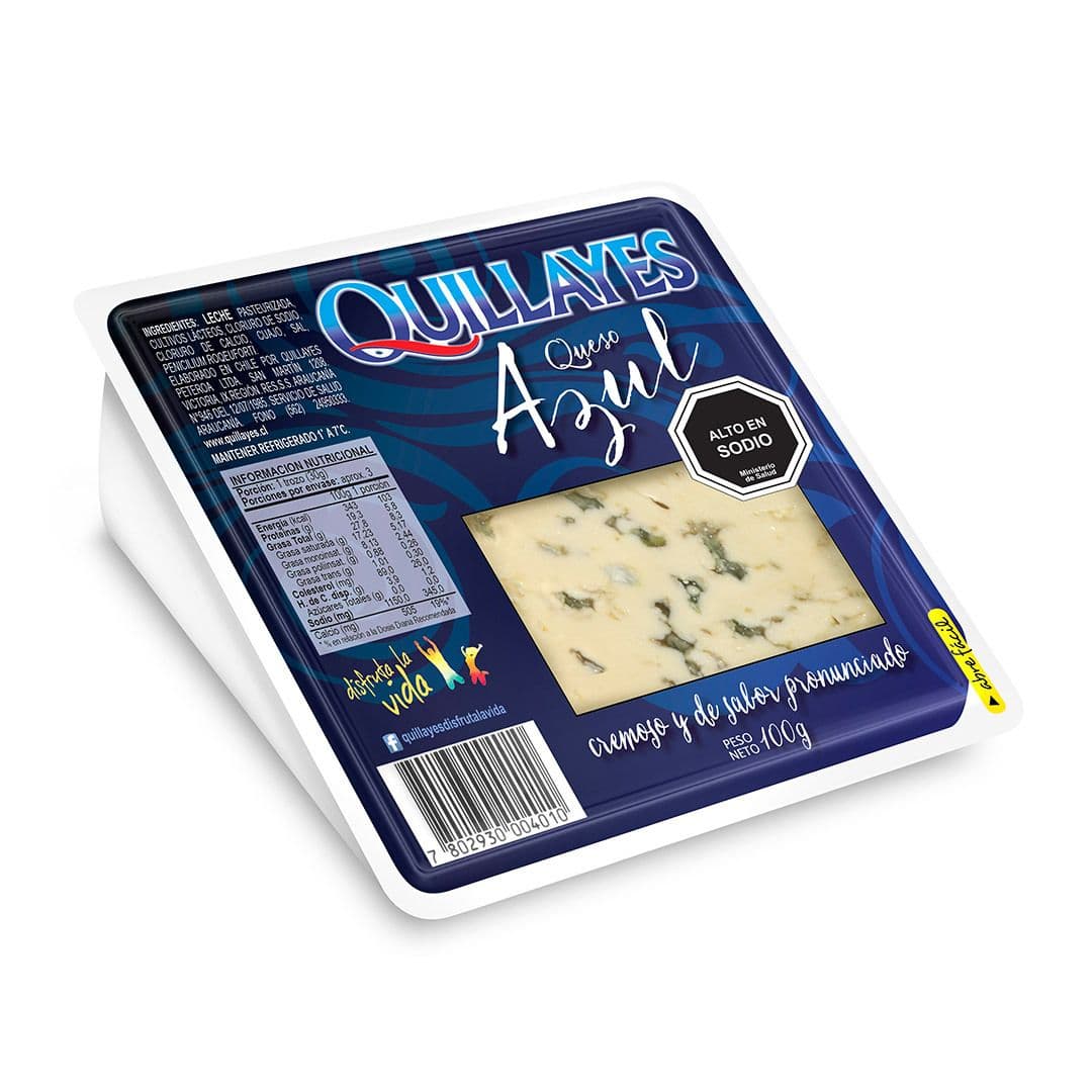 Queso Azul Quillayes Trozo 100 g_1
