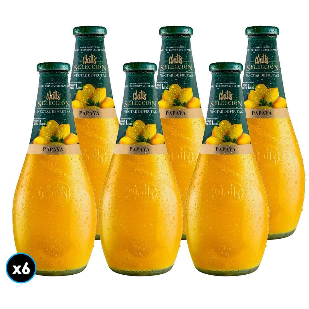 6x Jugo Watts Selección Papaya 1 L_1