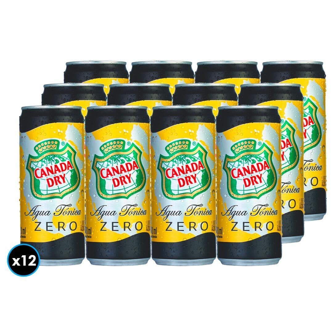 12x Agua Tónica Canada Dry Zero Lata 310cc_1