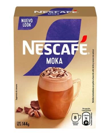 Café Instantáneo Nescafé Moka 144 grs (8 Sachet)_1