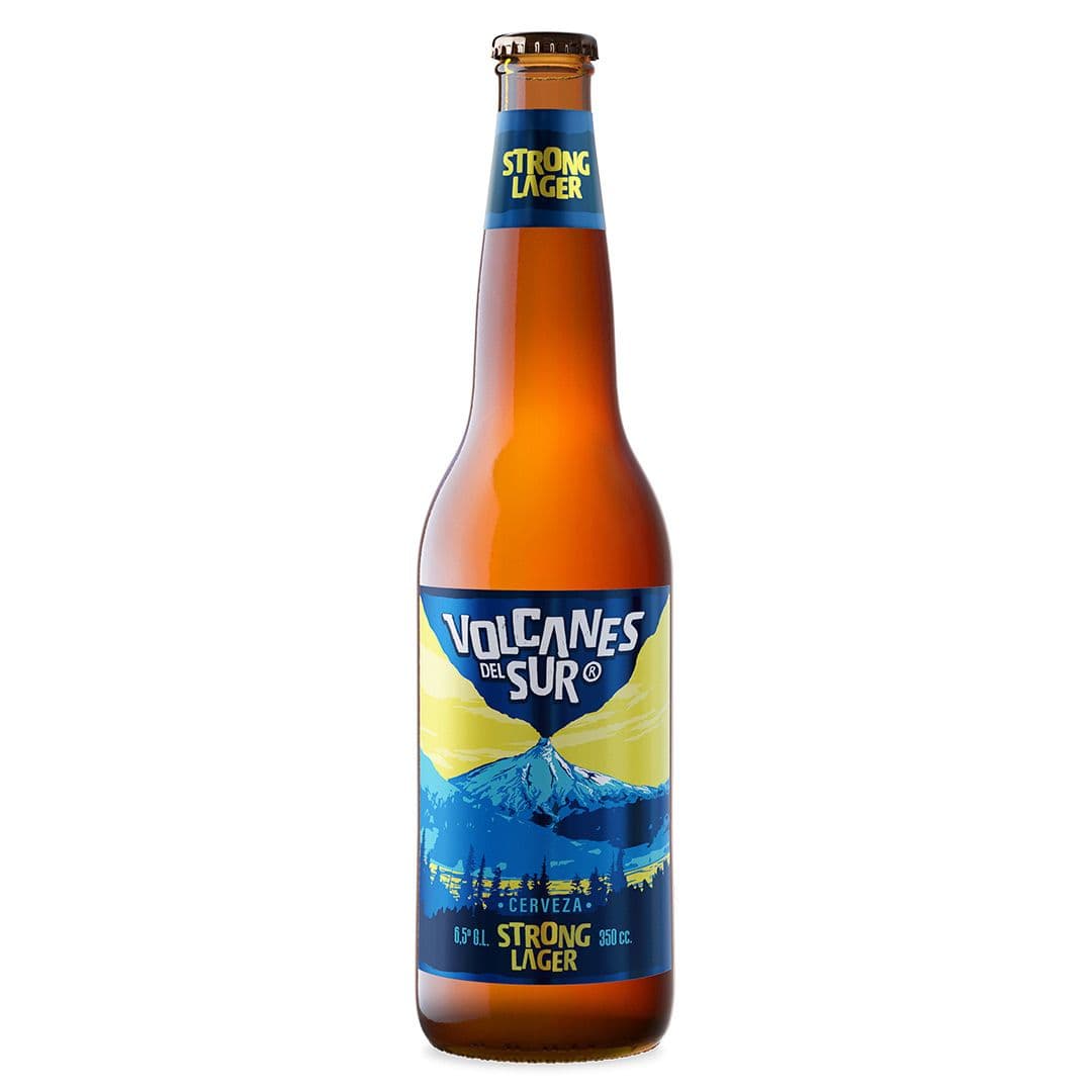 Cerveza Volcanes del Sur Strong Lager en Botella 350cc_1