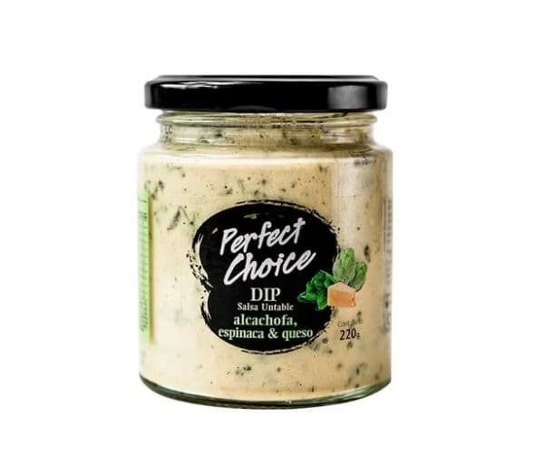 Dip Perfect Choice Alcachofa Espinaca y Queso Frasco 225 gra. _1