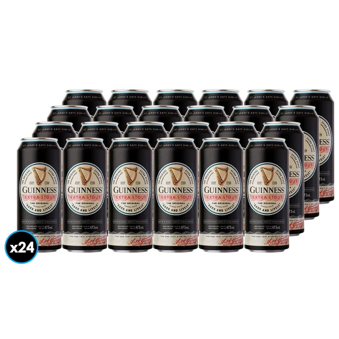 24x Cerveza Guinness Extra Stout Lata 473cc_1