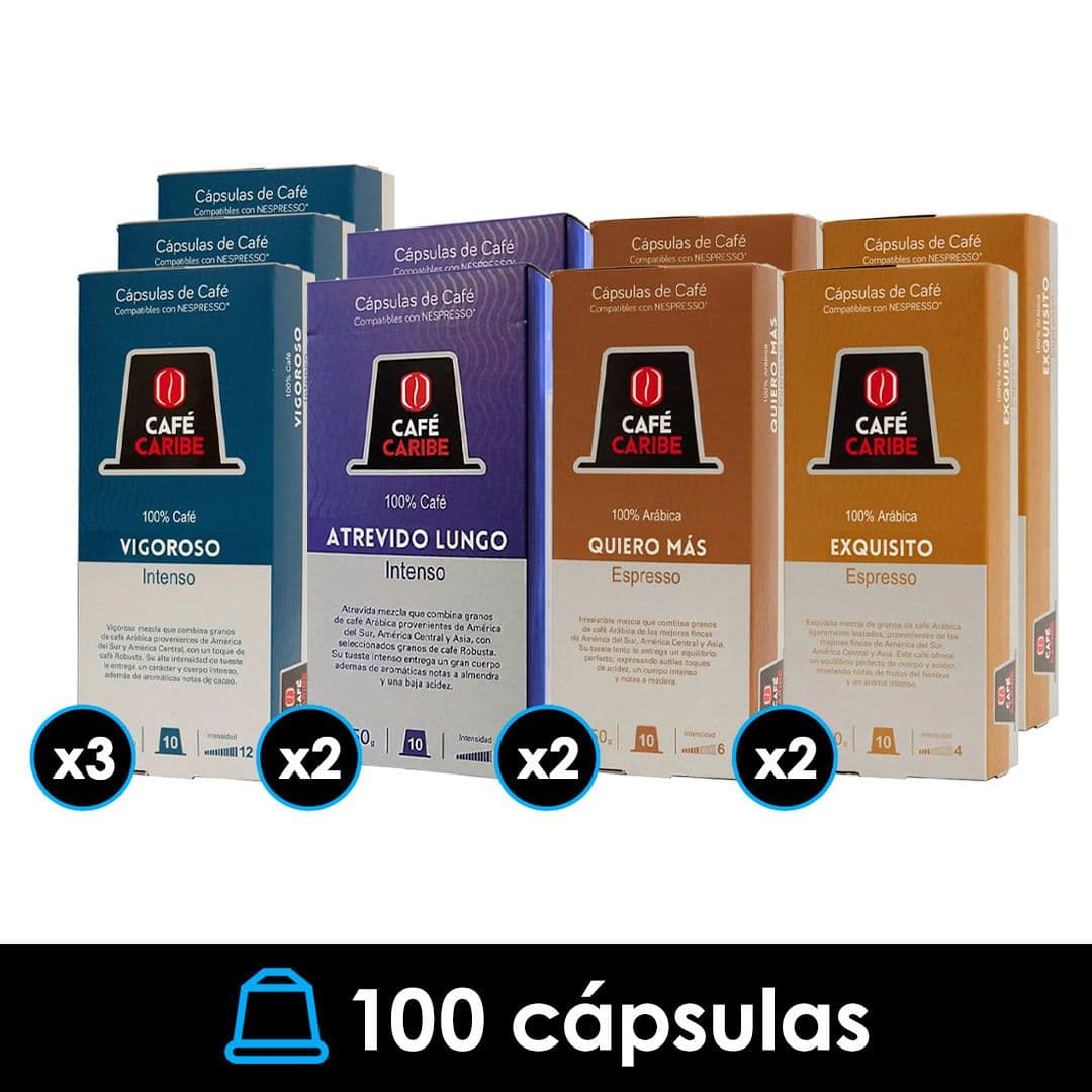 PACK 100X Cápsulas Café Caribe Nespresso® Compatible_1
