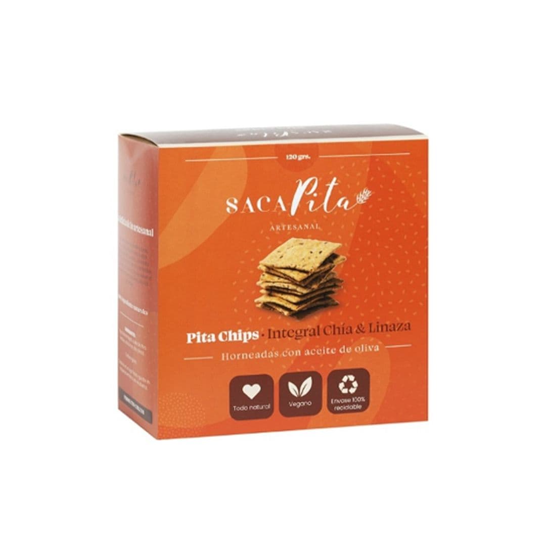 Pita Chips Integral Chía Linaza 120 grs_1