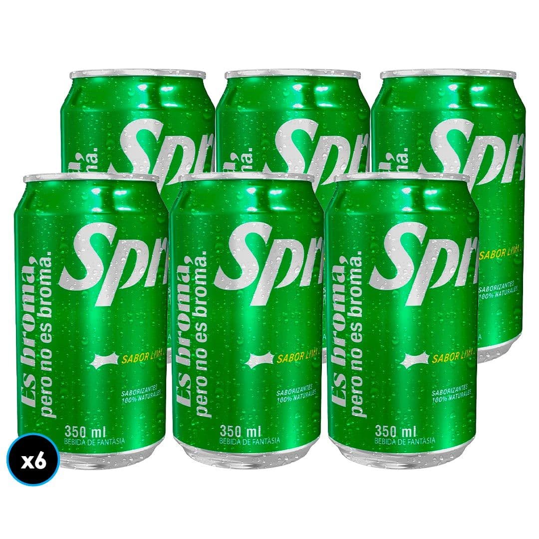 6x Bebida Sprite Lata 350cc_1